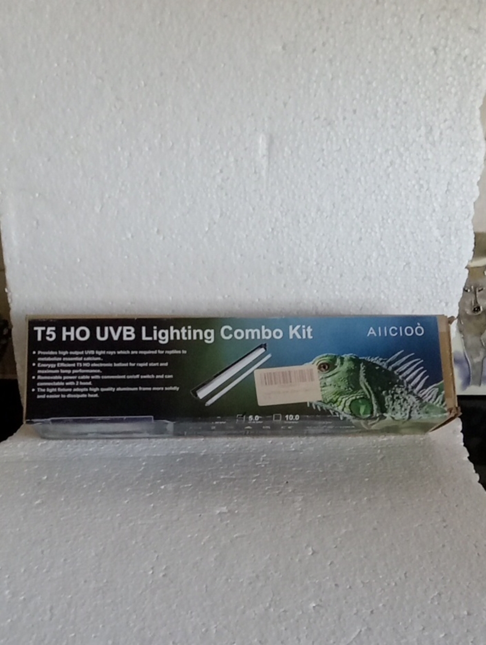 T5 HO UVB Linghting Combo Kit 5.0 8W New Inbox